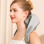 Gray Rechargeable Neck Massager Shawl - Serene Body Co