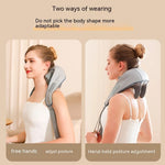 Gray Rechargeable Neck Massager Shawl - Serene Body Co